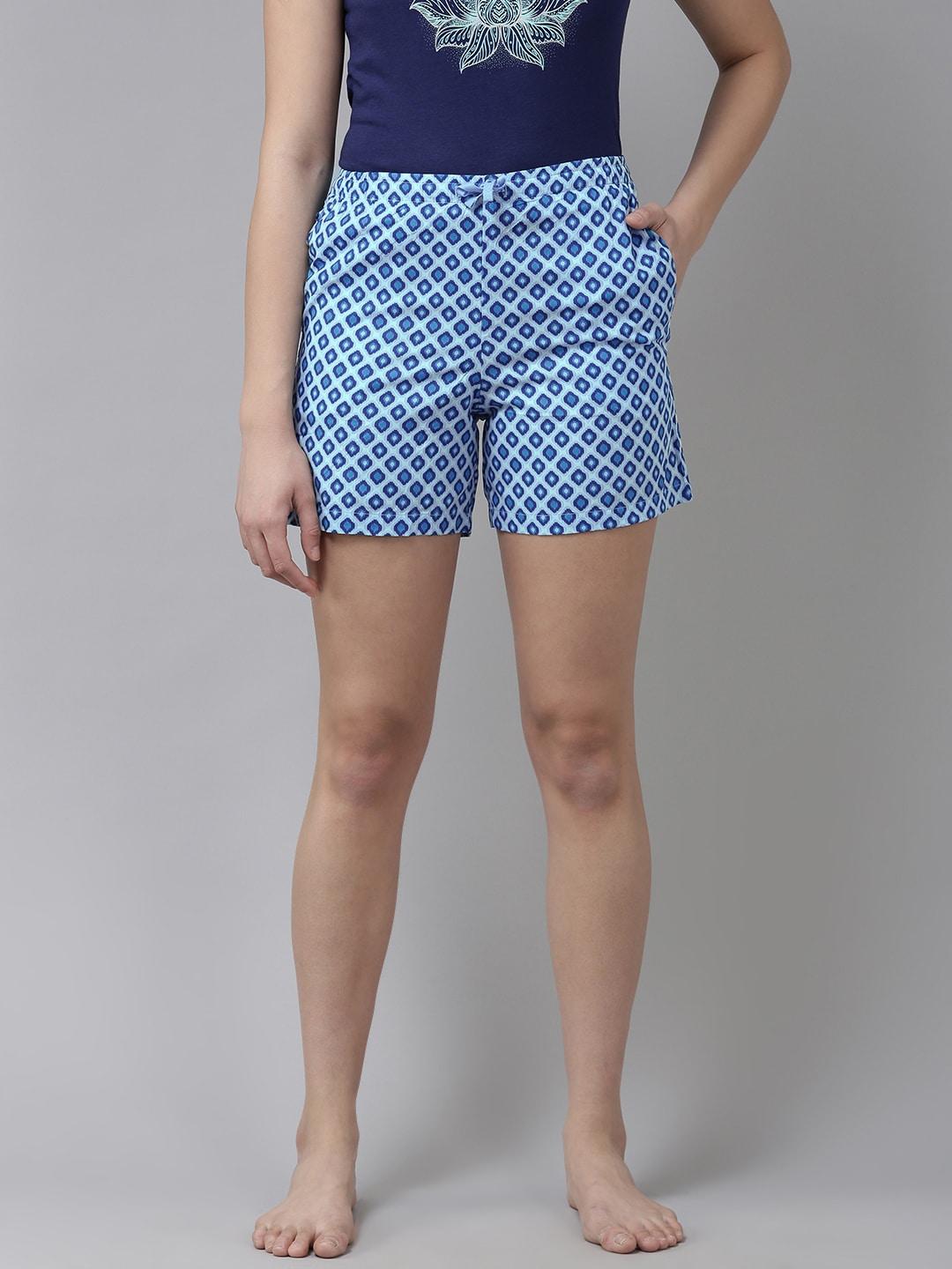 van heusen women geometric printed lounge shorts