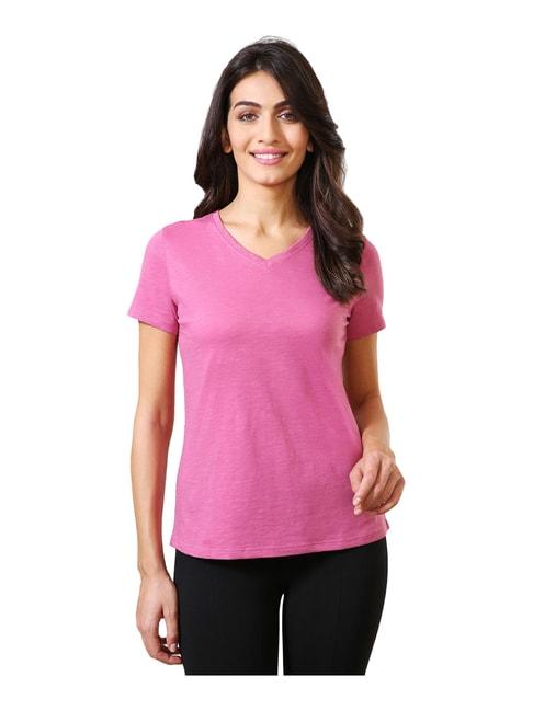 van heusen women pink t-shirt