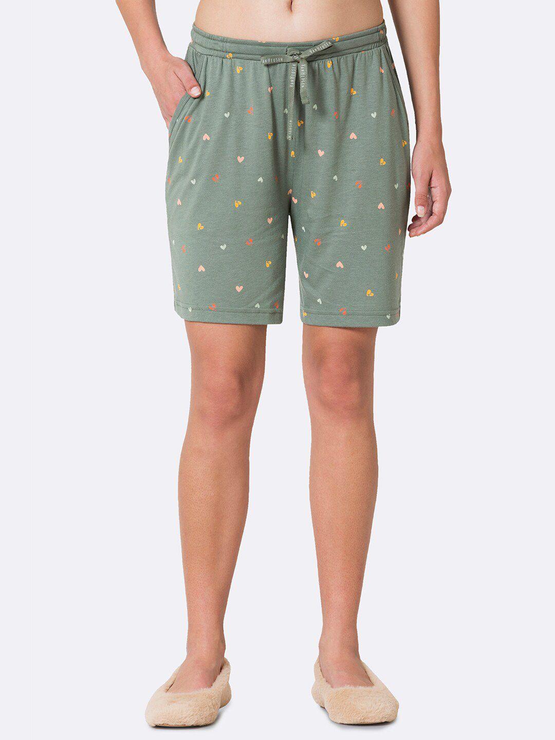 van heusen women printed functional pocket lounge shorts