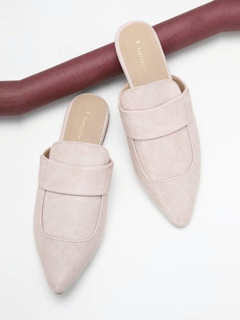 van heusen women's pink mule shoes