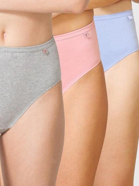 van heusen anti bacterial no marks waistband hipster panty - pack of 3 - light assorted solid