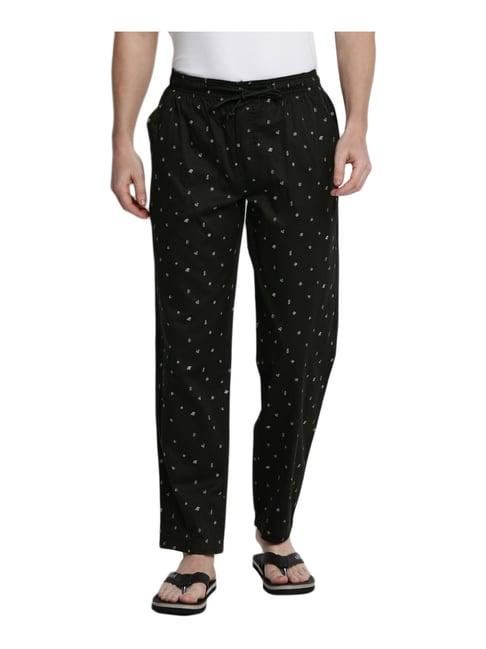 van heusen athleisure regular fit drawstring waist ultra soft allover print pyjamas - app10