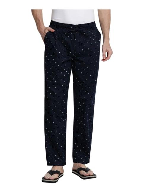 van heusen athleisure regular fit drawstring waist ultra soft allover print pyjamas - app11