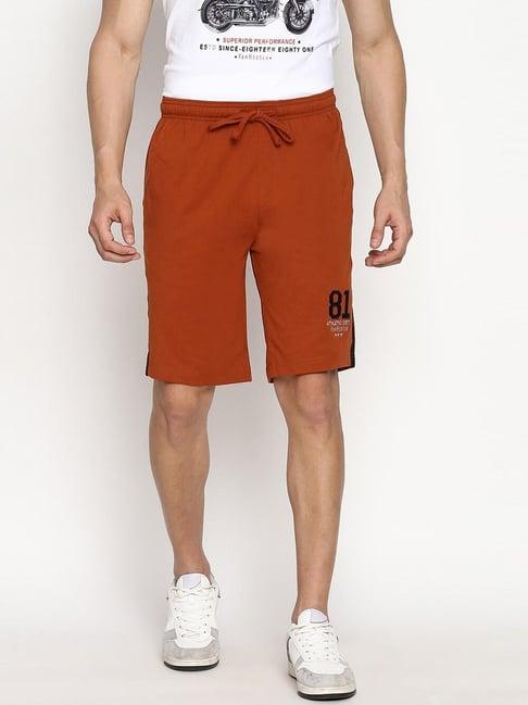 van heusen athleisure regular fit smart tech easy stain release solid knit shorts - sunset