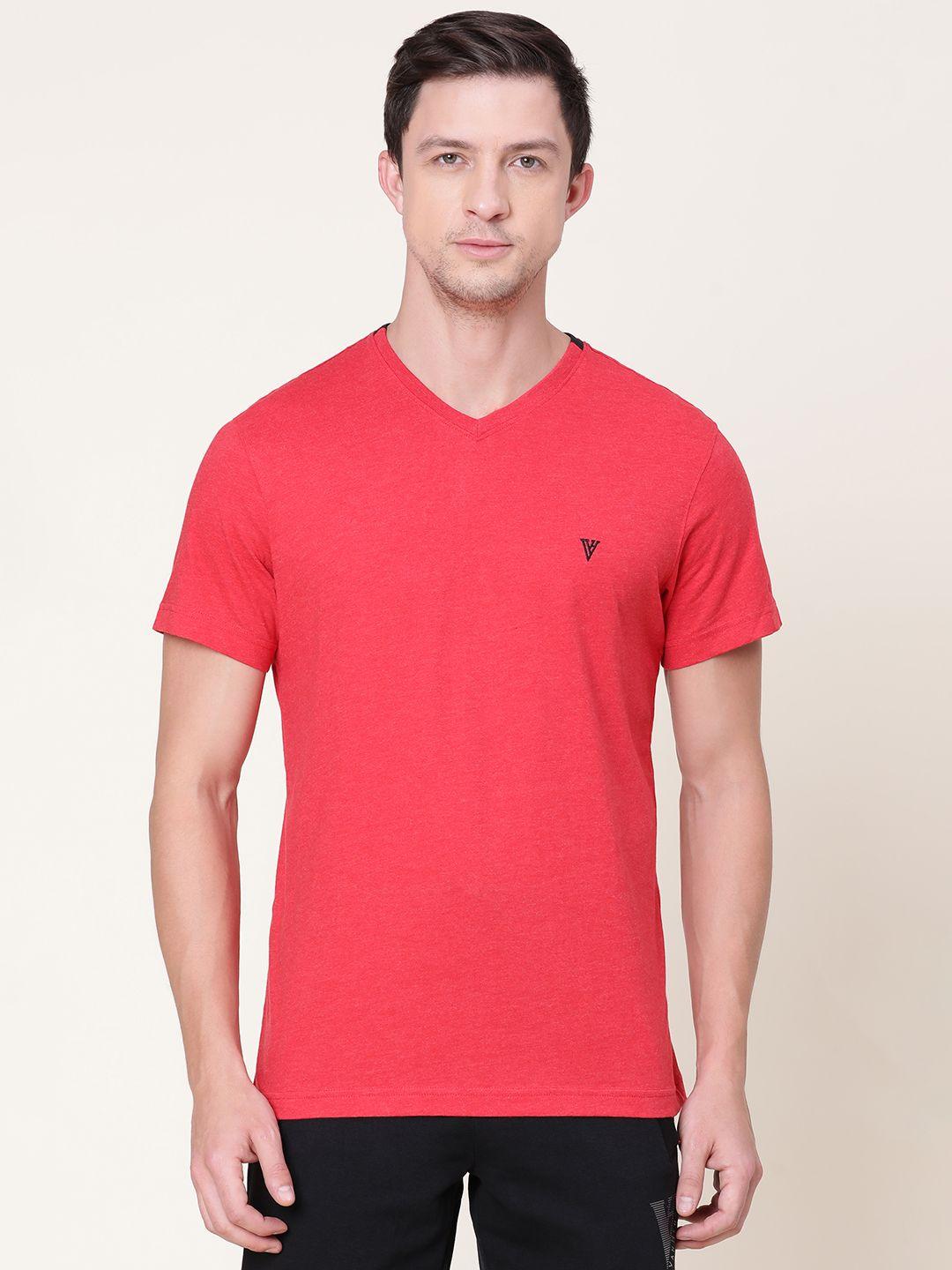 van heusen athleisure solid smart tech easy stain release t-shirt