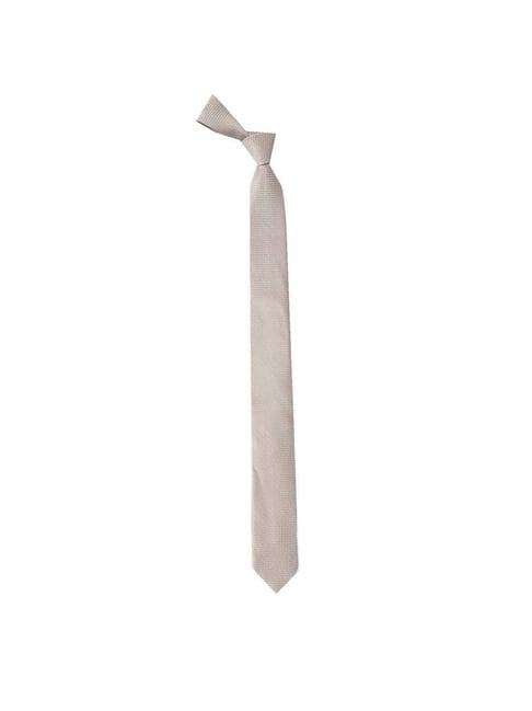 van heusen beige printed tie