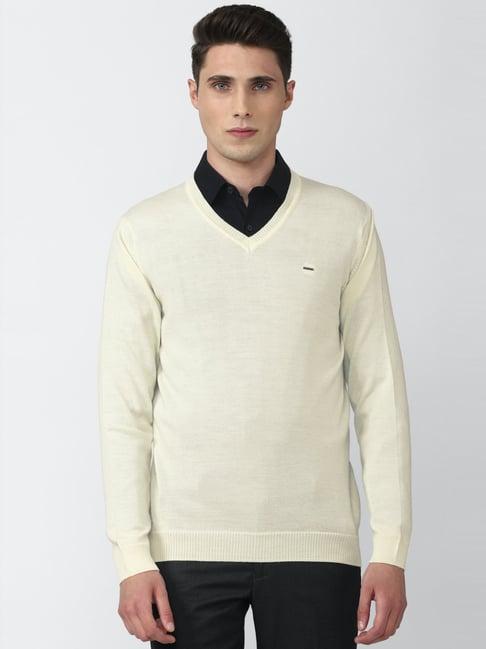 van heusen beige regular fit sweater