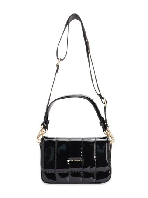 van heusen black cross body bag