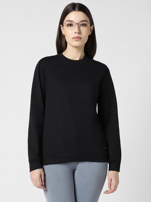 van heusen black regular fit sweatshirt