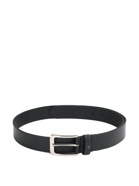 van heusen black waist belt for men