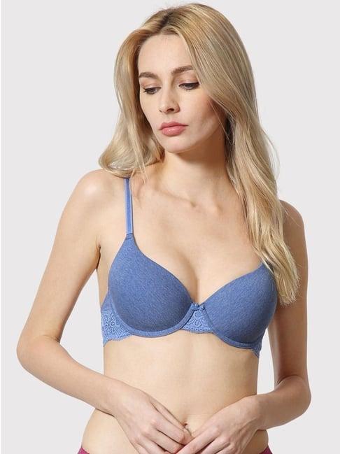 van heusen blue cotton t-shirt bra