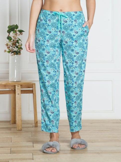 van heusen blue printed pyjamas