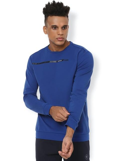 van heusen blue regular fit sweatshirt