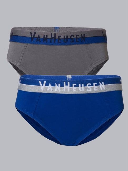 van heusen boys colour fresh solid briefs - pack of 2 - brillientblue , quite shade