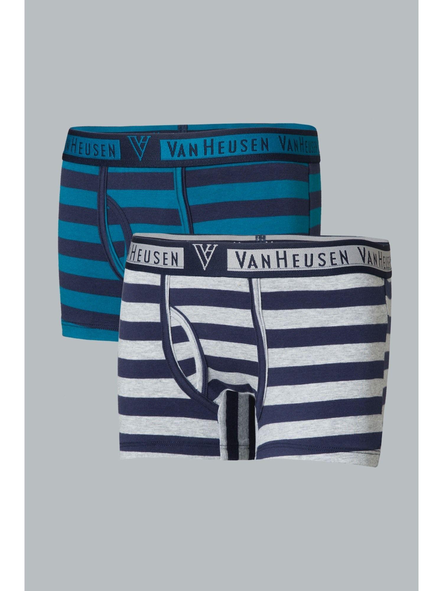 van heusen boys pack of 2 colour fresh & striped trunks - kds01 , kds03