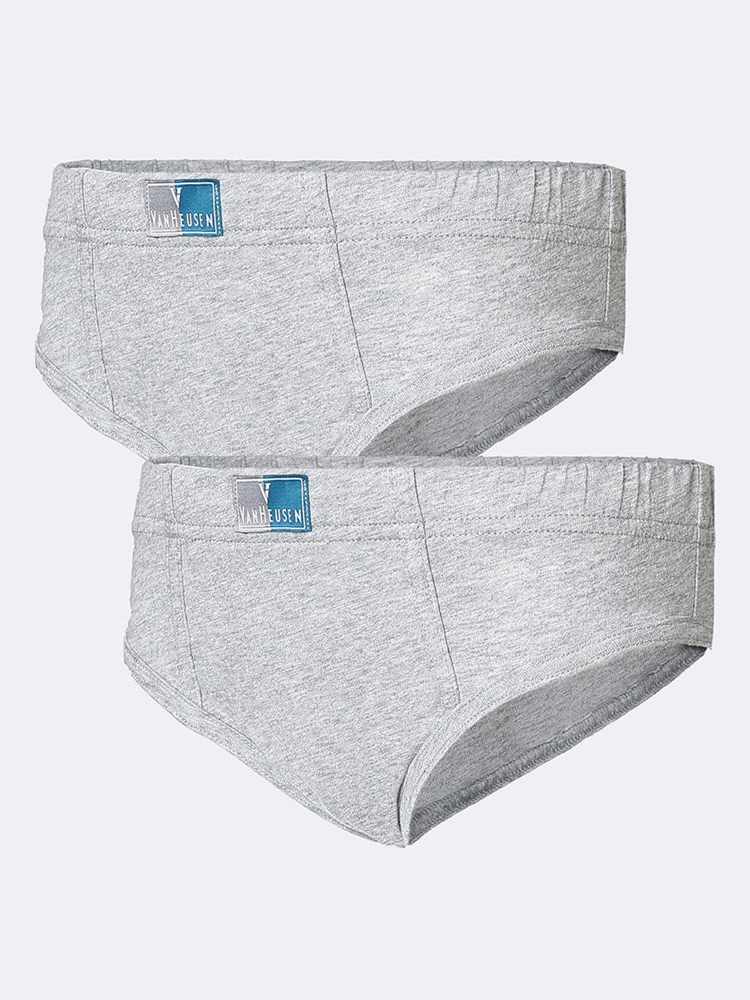 van heusen boys pack of 2 pure combed cotton anti-bacterial basic briefs