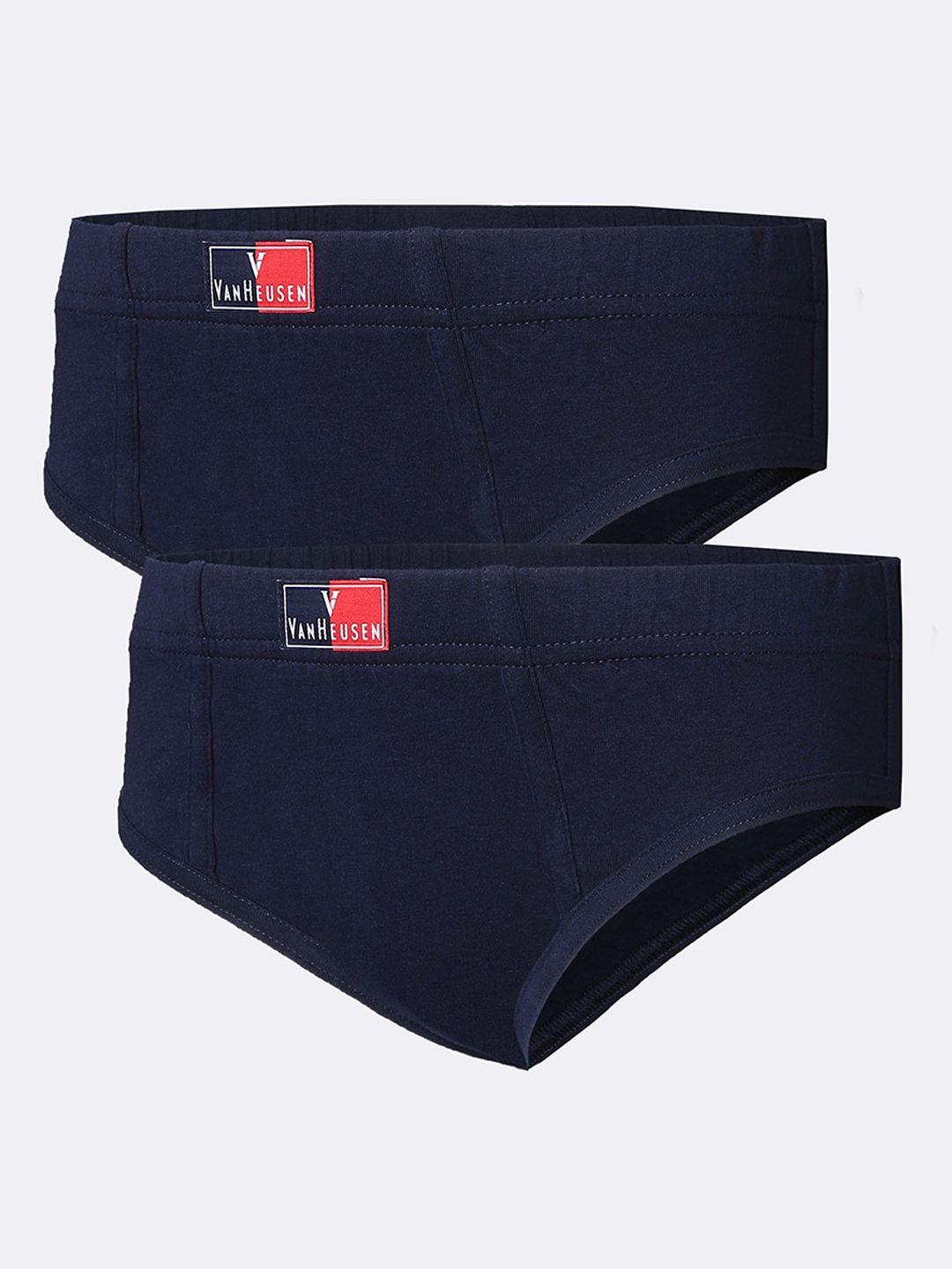 van heusen boys pack of 2 pure combed cotton anti-bacterial basic briefs