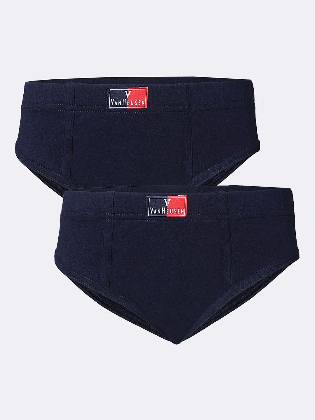 van heusen boys pack of 2 pure combed cotton anti-bacterial basic briefs