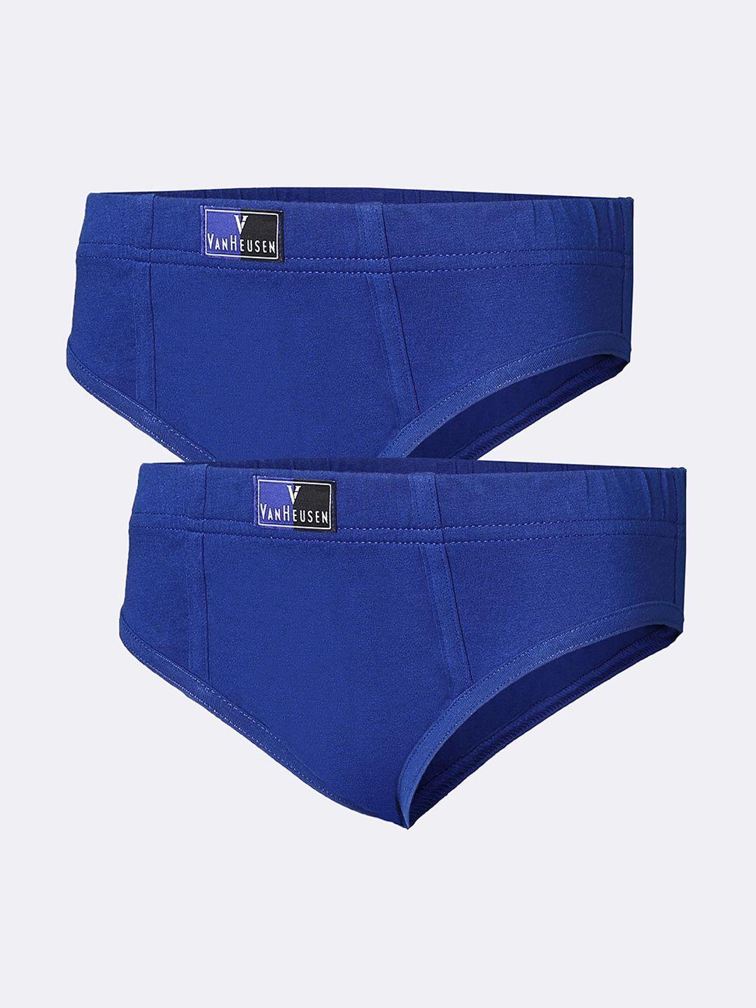 van heusen boys pack of 2 pure combed cotton anti-bacterial basic briefs