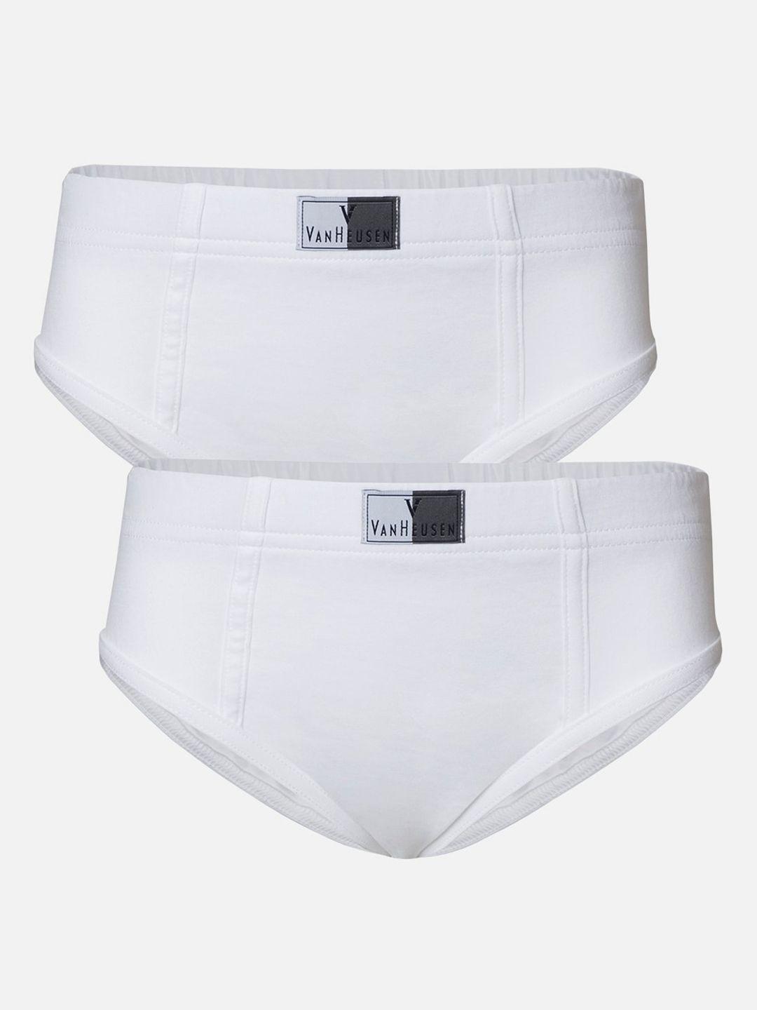 van heusen boys pack of 2 pure cotton anti-bacterial basic briefs ikibbr2wh21001