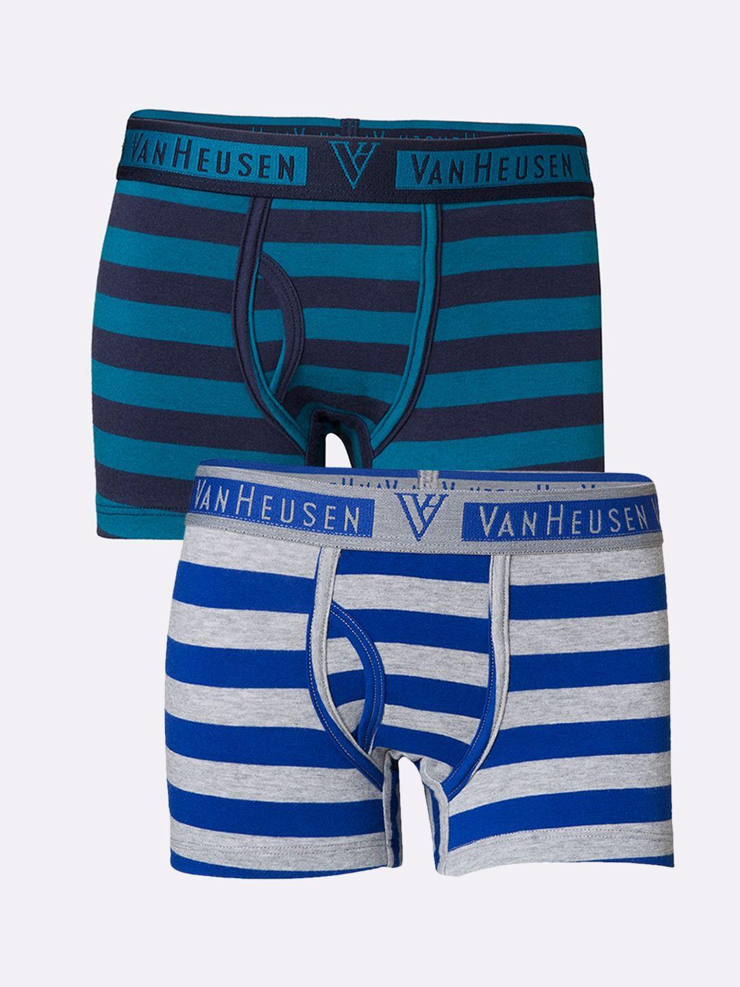 van heusen boys pack of 2 ultra soft striped trunks