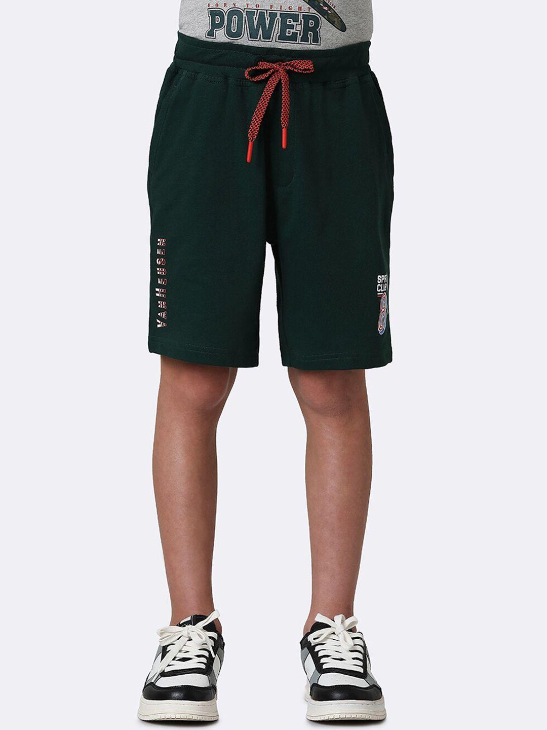 van heusen boys printed cotton high-rise sports shorts