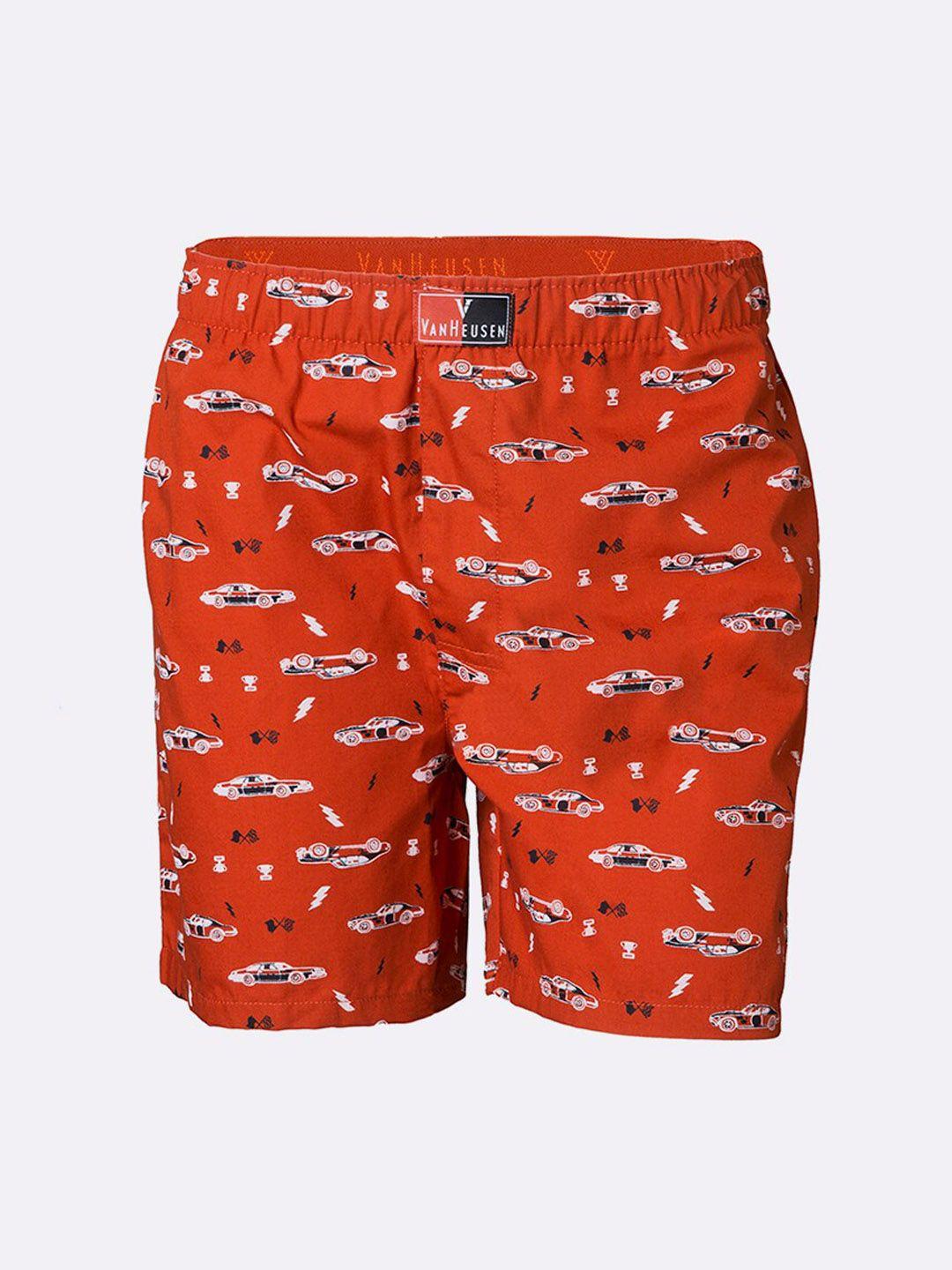 van heusen boys printed knitted cotton boxers