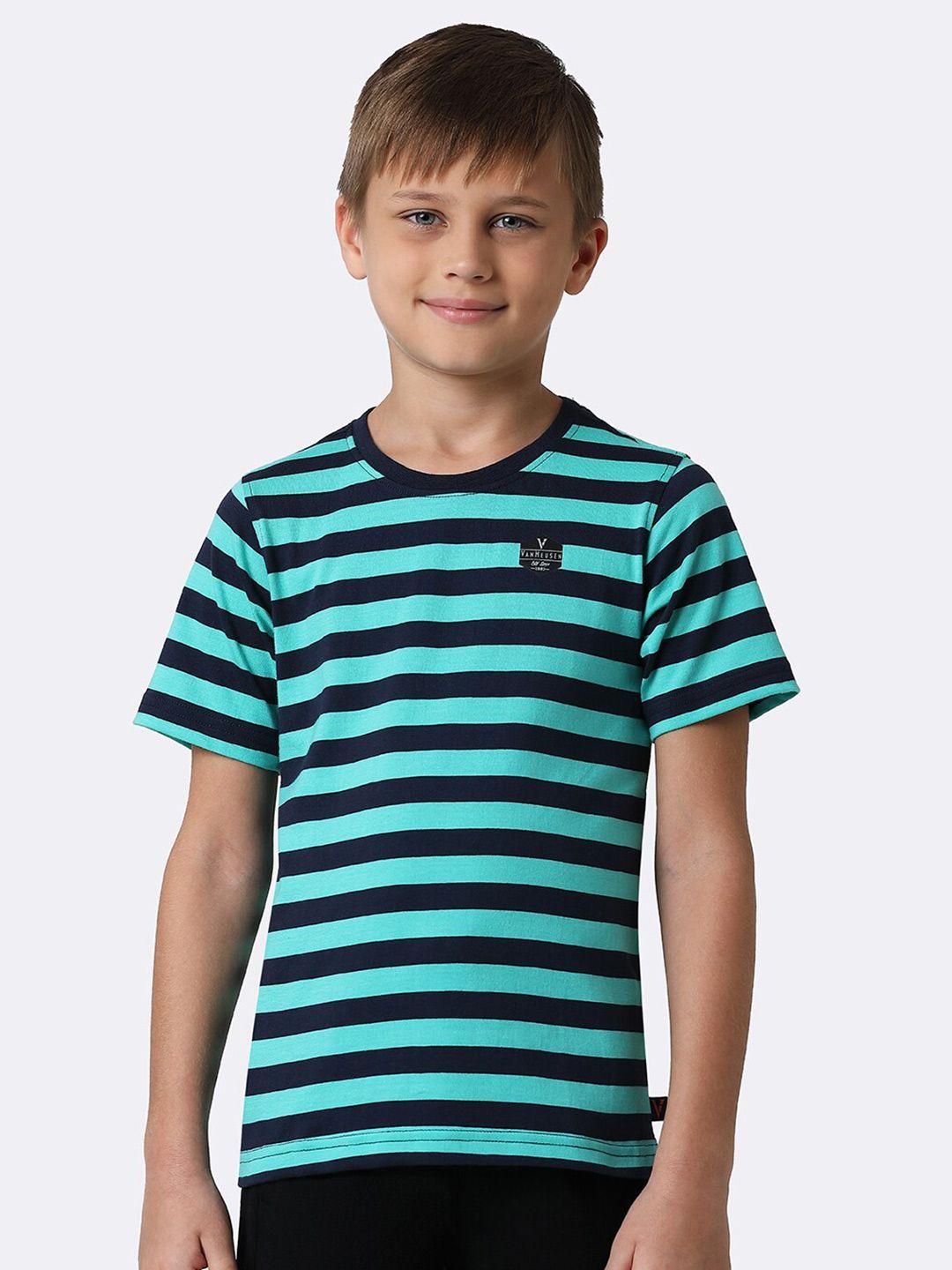 van heusen boys striped pure cotton t-shirt