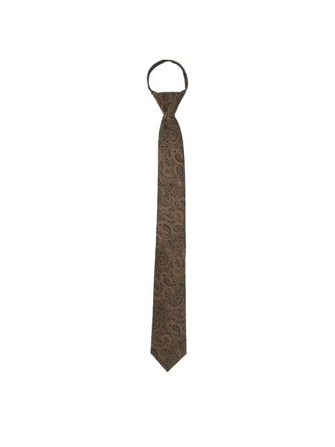 van heusen brown printed tie