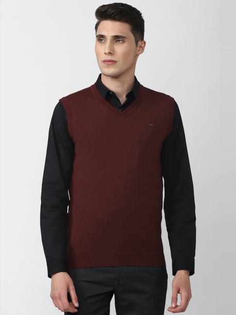 van heusen brown regular fit sweater