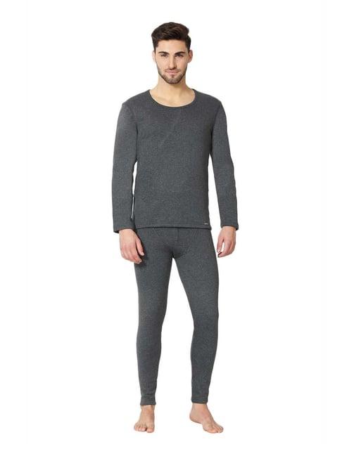 van heusen dark grey full sleeves thermal top