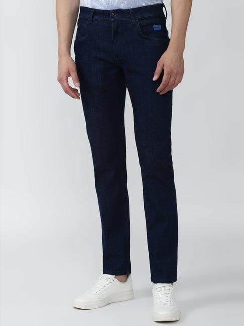 van heusen denim labs navy regular fit jeans