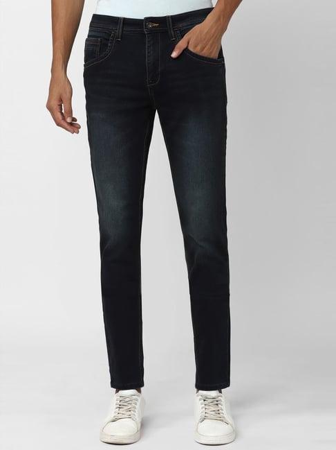 van heusen denim labs navy skinny fit jeans