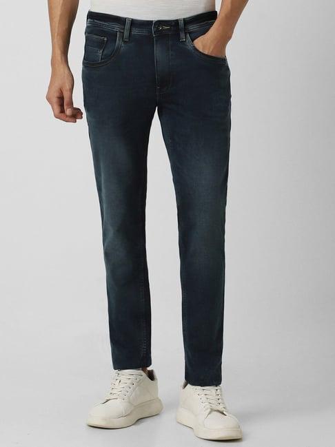 van heusen denim labs navy skinny fit jeans