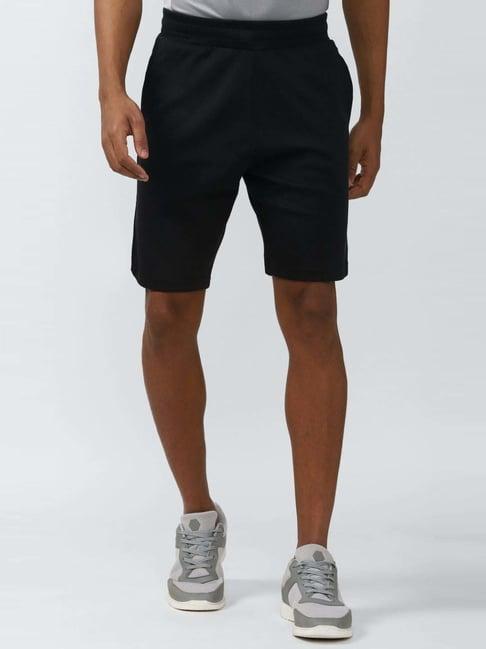 van heusen flex black regular fit shorts