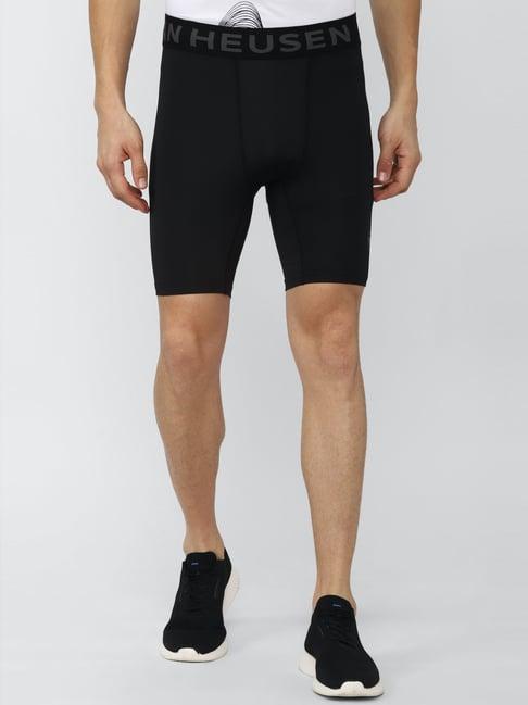 van heusen flex black regular fit shorts