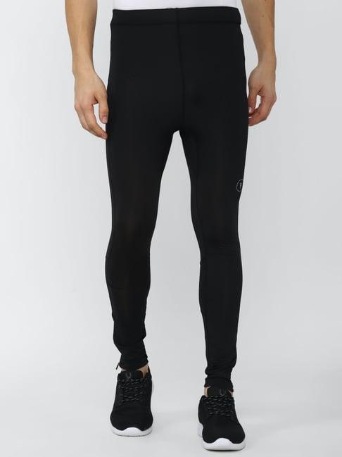 van heusen flex black skinny fit sports tights