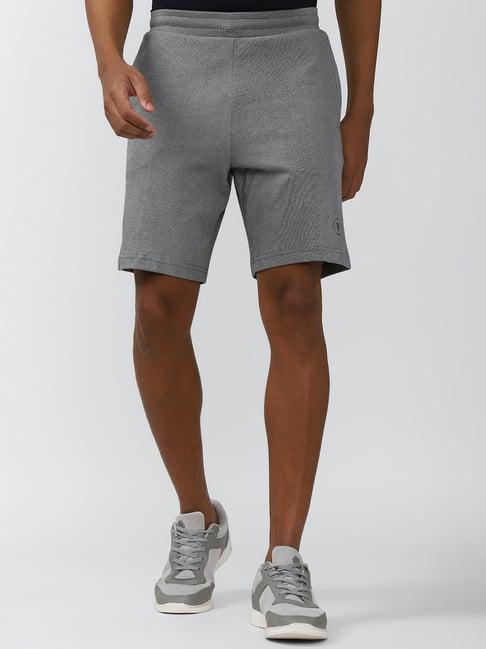 van heusen flex grey  regular fit shorts