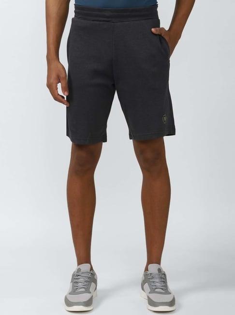 van heusen flex grey regular fit shorts