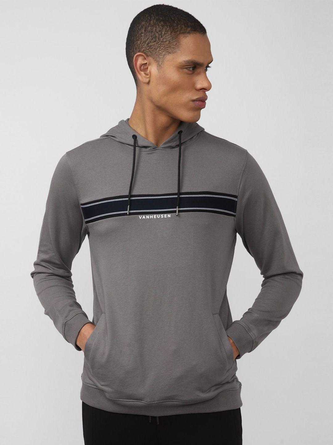 van heusen flex hooded cotton sweatshirt