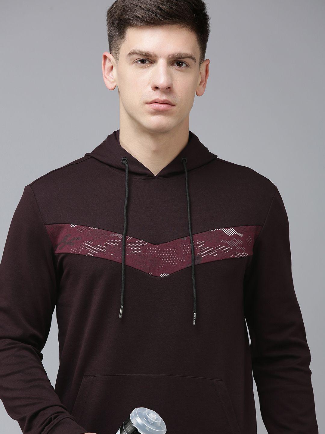 van heusen flex men camouflage striped hooded sweatshirt