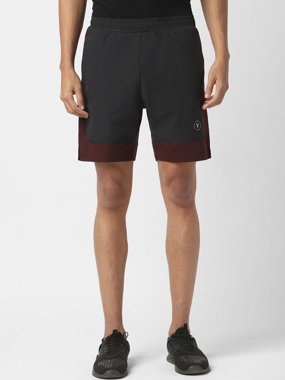 van heusen flex men colourblocked sports shorts