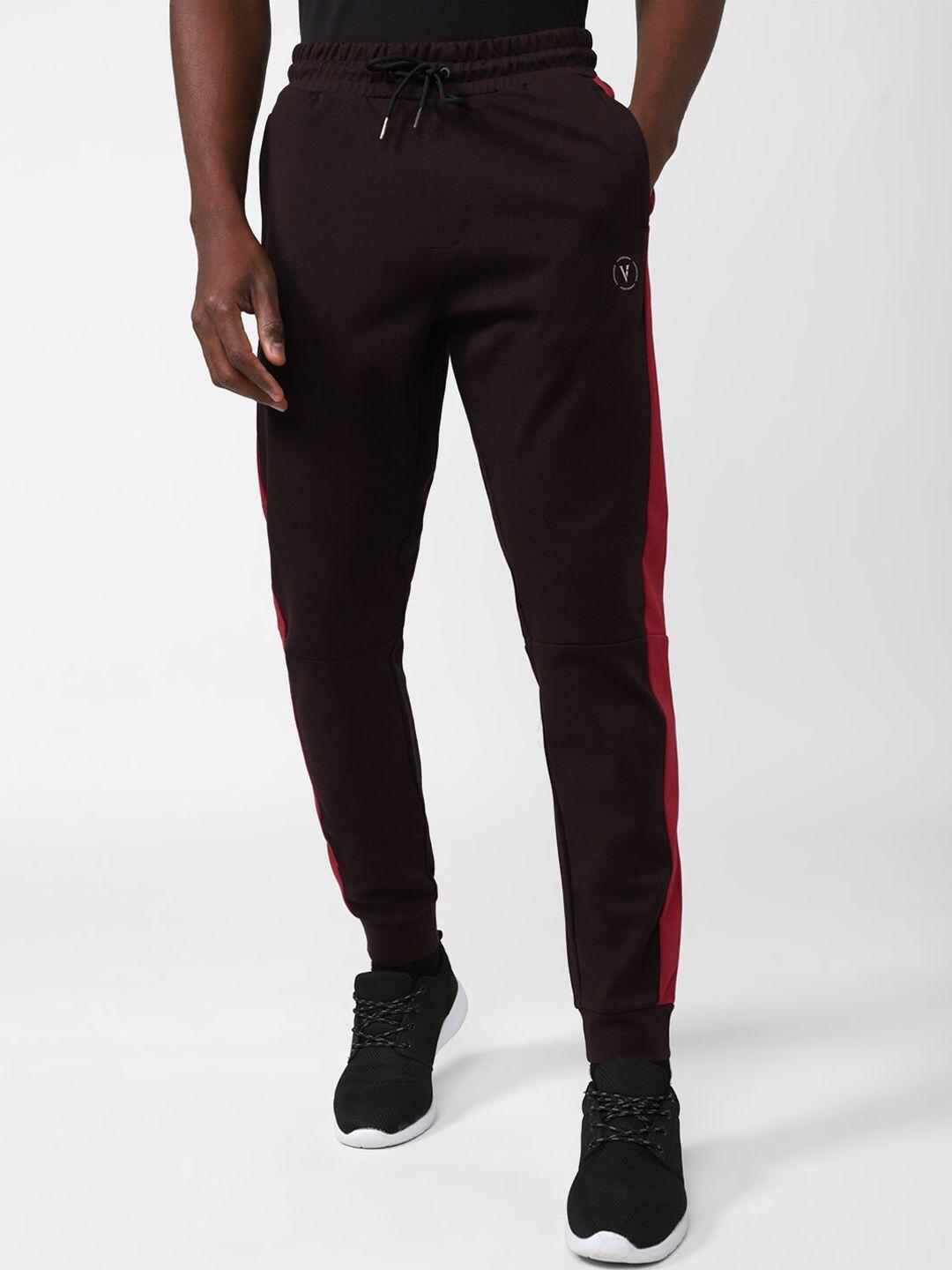 van heusen flex men contrast side striped slim-fit joggers