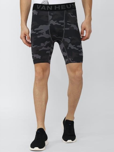 van heusen flex multi regular fit printed shorts