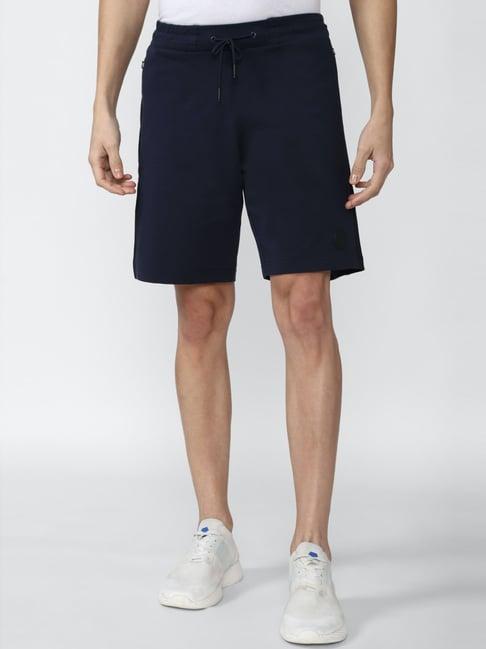 van heusen flex navy regular fit shorts