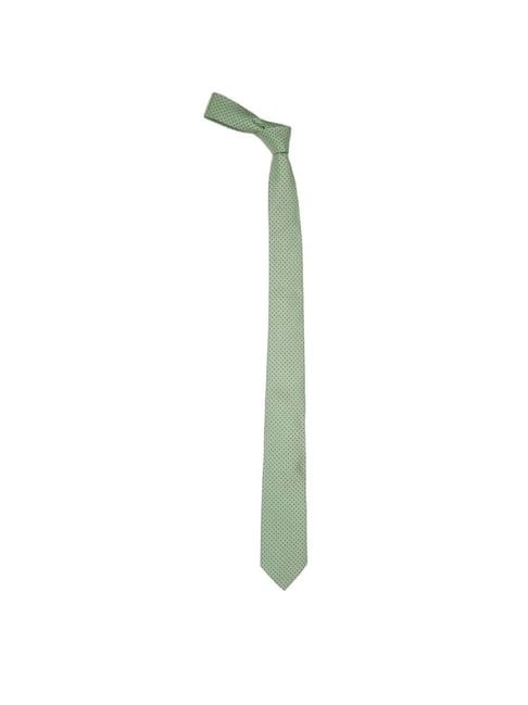 van heusen green printed tie