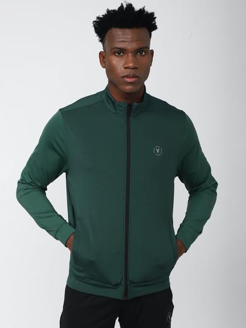 van heusen green regular fit jacket