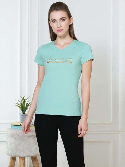 van heusen green relaxed fit t-shirt
