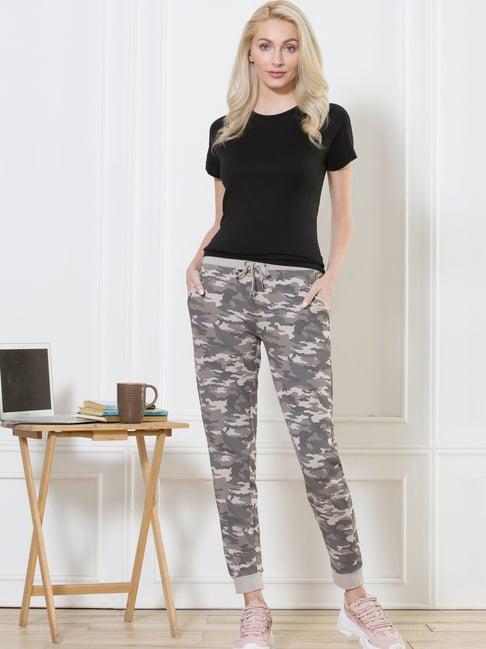 van heusen grey camouflage joggers