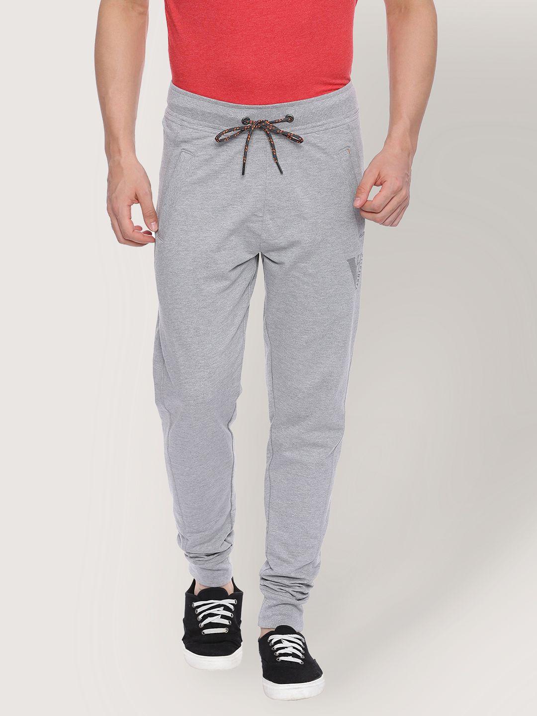 van heusen grey melange men track pants